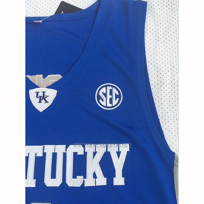 Camiseta NCAA Kentucky Wildcat Devin Booker 2025 Azul